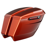 "Slasher" Dual Exhaust 4.5" Stretched Saddlebags for Harley Davidson (2023.5-2025)