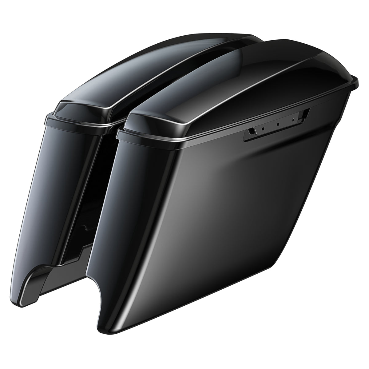 Dual Exhaust Stretched Saddlebags for Harley Davidson (2014