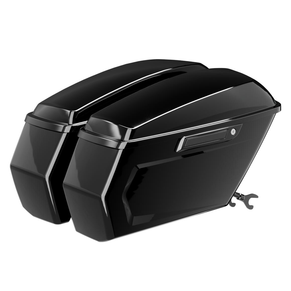 Detachable Rebel Chopped Saddlebags for Low Rider S/ST & Street Bob (2 ...