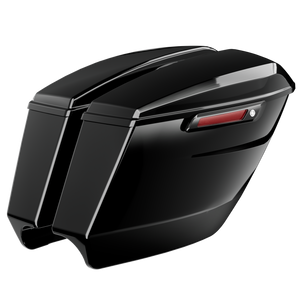 "Slasher" Dual Exhaust 4.5" Stretched Saddlebags for Harley Davidson (2023.5-2025)