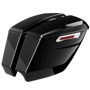 "Slasher" 2-into-1 Exhaust 4.5" Stretched Saddlebags for Harley Davidson (2023.5-2025) (Copy)