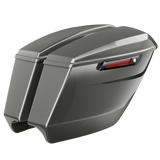 "Slasher" Dual Exhaust 4.5" Stretched Saddlebags for Harley Davidson (2023.5-2025)