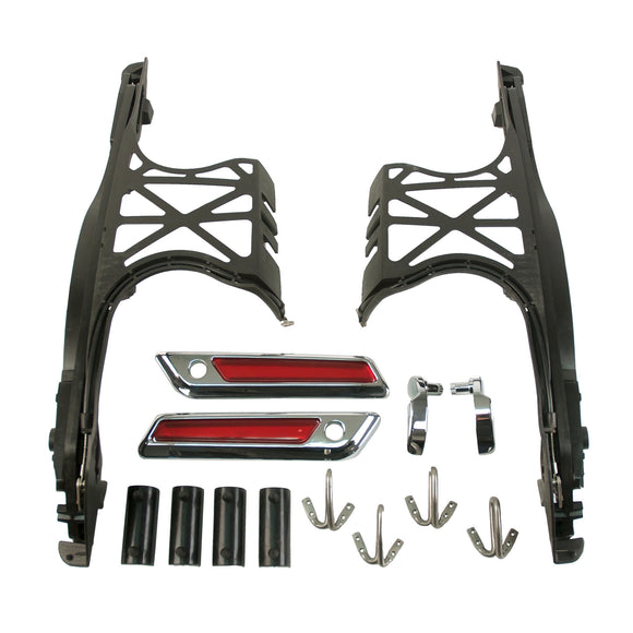 TDZ Saddlebag Latch Kit For Harley Touring Models - Gold Lid Lifters & Seat Bolts 2014-2024